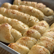 Cheesy Garlic Twists